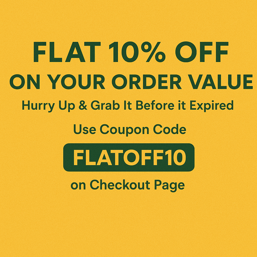 FLAT OFF 10 Percent